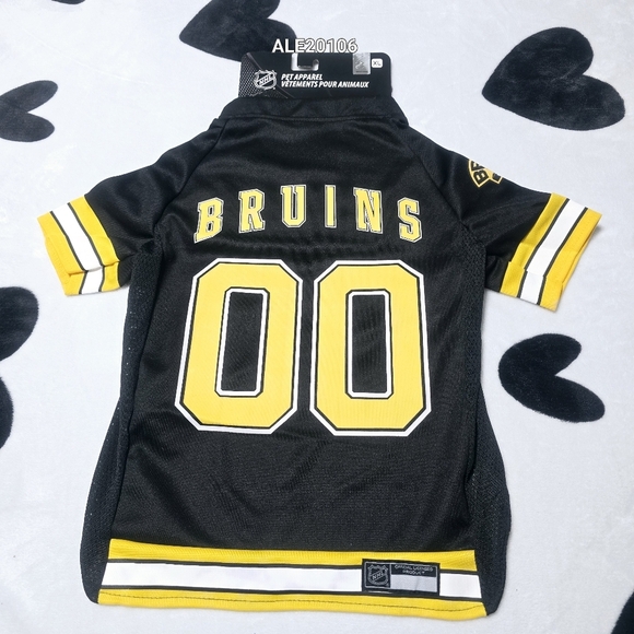 NHL Pet Apparel Boston Bruins Jersey - Size XL Black And Yellow New - Picture 1 of 6